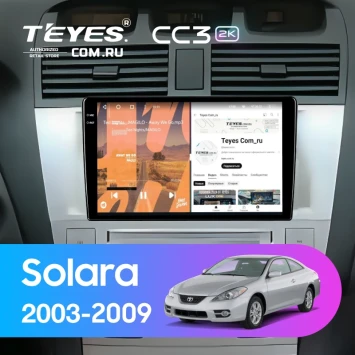 Штатная магнитола Teyes CC3 2K 4/32 Toyota Camry Solara (2003-2009)