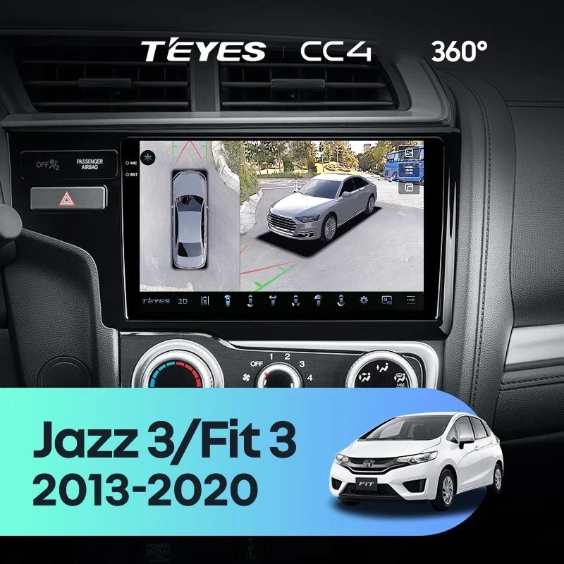 Штатная магнитола Teyes CC4 360 8/128 Honda Jazz 3 (2015-2020) Тип-B