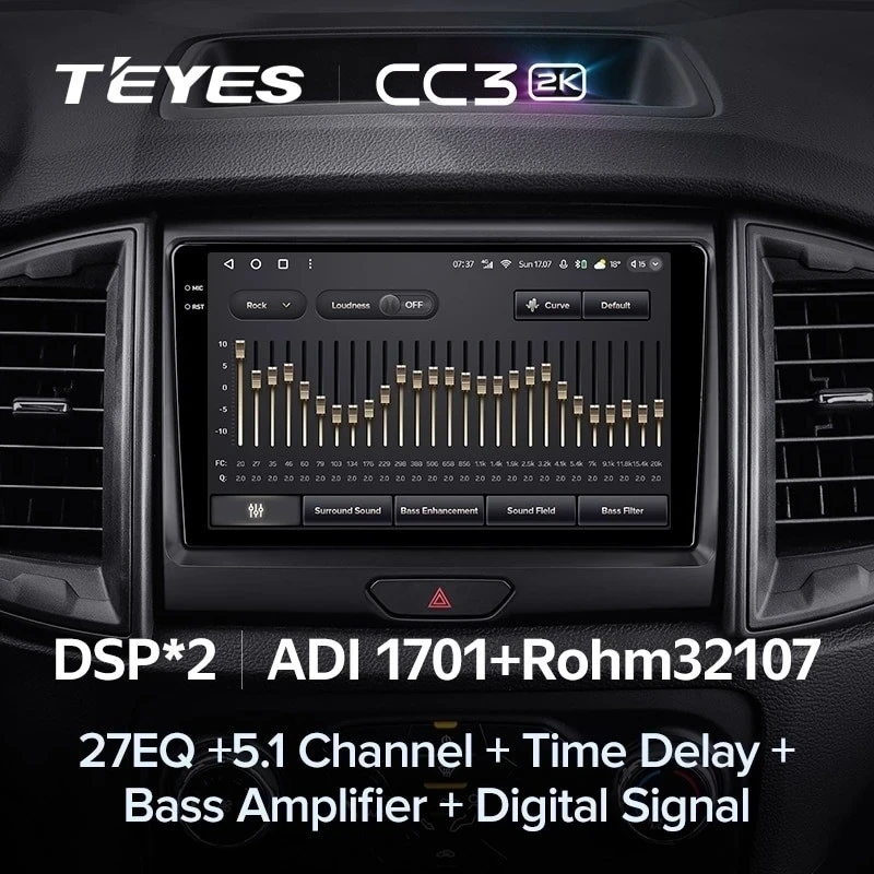 Штатная магнитола Teyes CC3 2K 360 6/128 Ford Ranger P703 (2015-2022) Тип-C