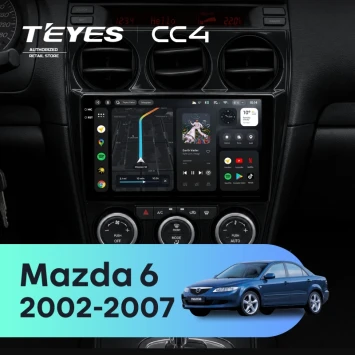 Штатная магнитола Teyes CC4 8/128 Mazda 6 GG (2002-2007)