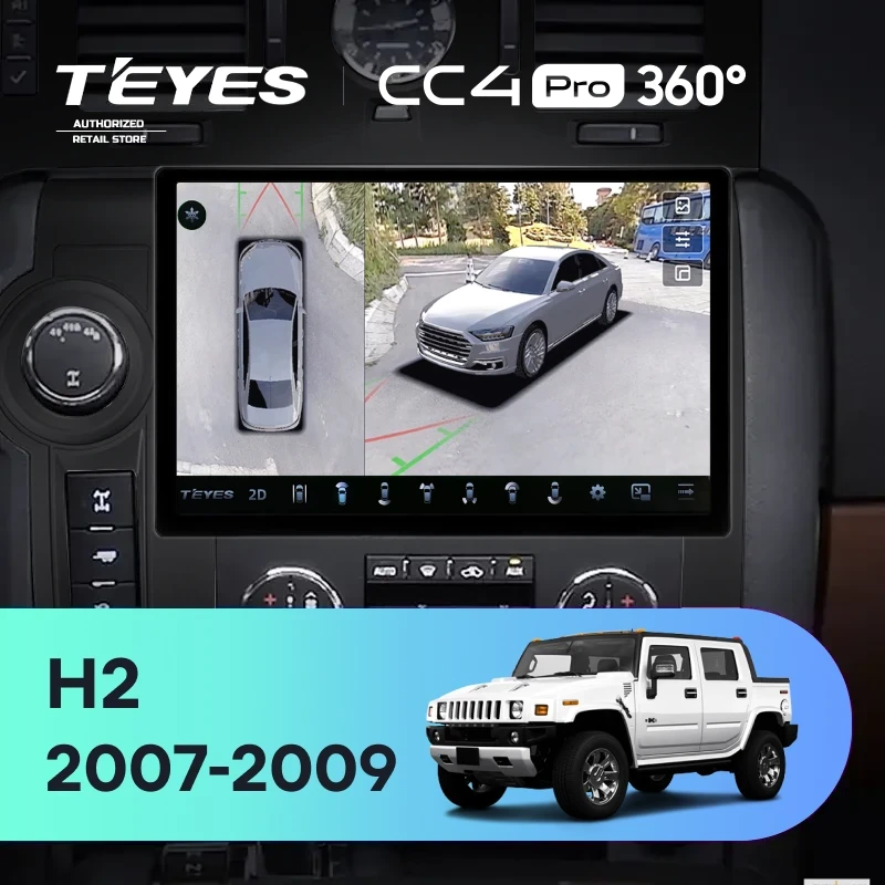 Штатная магнитола Teyes CC4 Pro 360 12/256 Hummer H2 E85 (2007-2009) F2 (11")