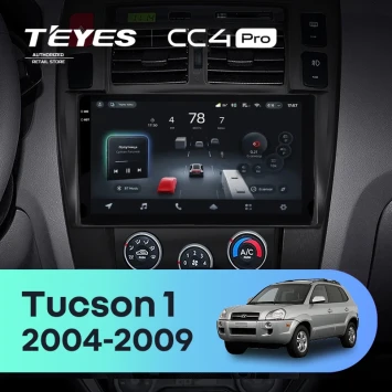 Штатная магнитола Teyes CC4 Pro 12/256 Hyundai Tucson 1 (2004-2009) F2