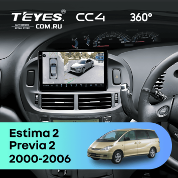 Штатная магнитола Teyes CC4 360 6/64 Toyota Previa 2 (2000-2006) Правый руль