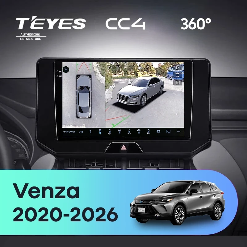Штатная магнитола Teyes CC4 360 8/128 Toyota Venza (2020-2026)