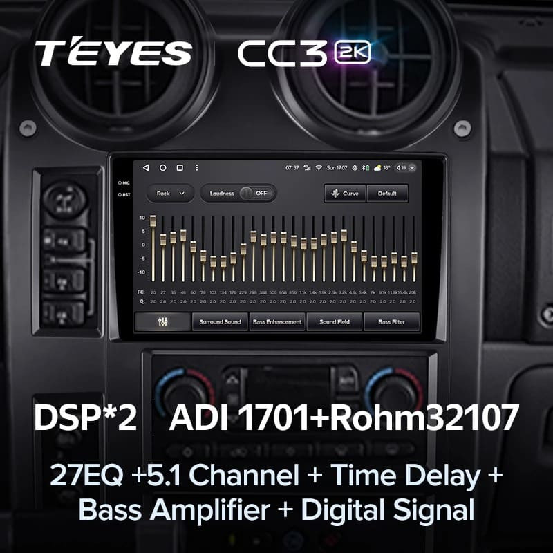 Штатная магнитола Teyes CC3 2K 6/128 Hummer H2 E85 (2002-2007)