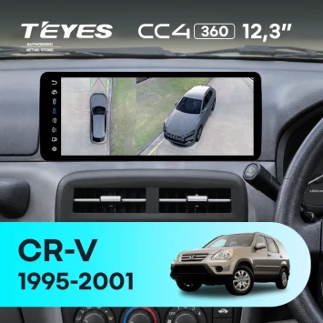 Штатная магнитола Teyes CC4 12.3" 360 8/128 Honda CR-V (1995-2001) Правый руль