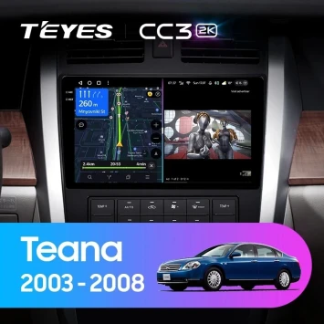 Штатная магнитола Teyes CC3 2K 6/128 Nissan Teana J31 (2003-2008) F2