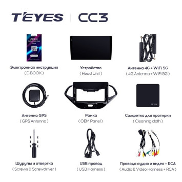 Штатная магнитола Teyes CC3L 4/64 Ford Figo (2015-2018)