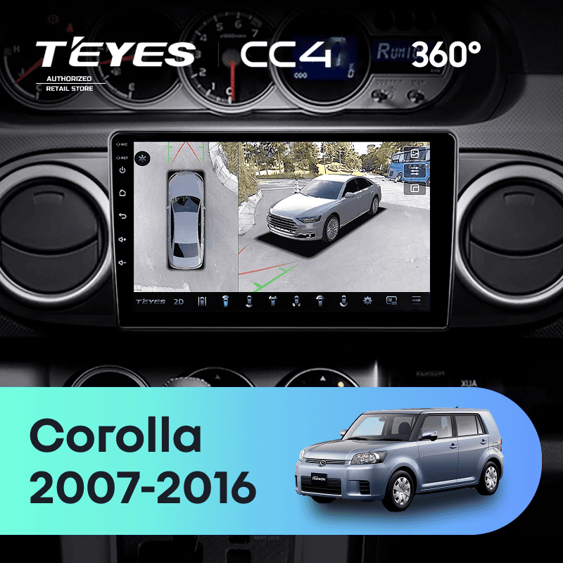 Штатная магнитола Teyes CC4 360 6/64 Toyota Corolla Rumion E150 (2007-2016)