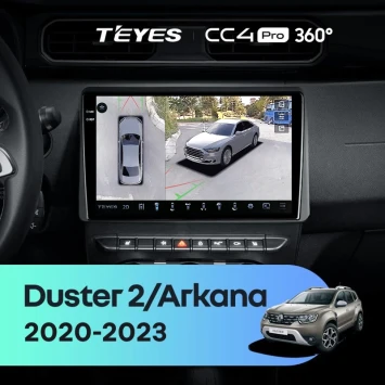 Штатная магнитола Teyes CC4 Pro 360 12/256 Renault Duster HM 2 (2020-2023) F1