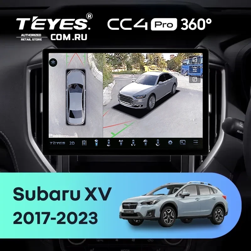 Штатная магнитола Teyes CC4 Pro 360 8/128 Subaru XV (2017-2023) (11")