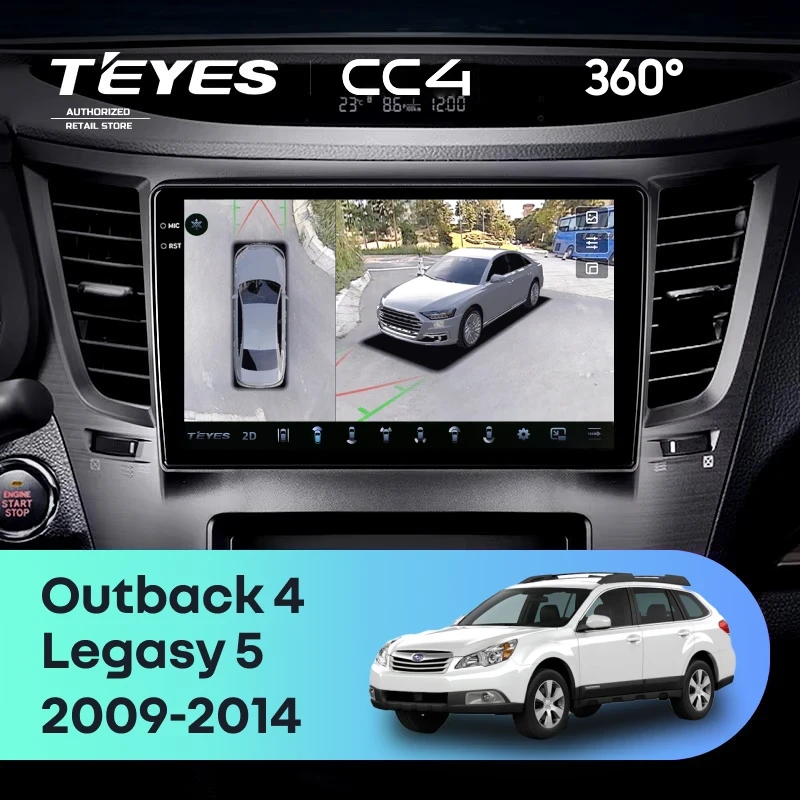 Штатная магнитола Teyes CC4 360 6/64 Subaru Outback 4 (2009-2014)