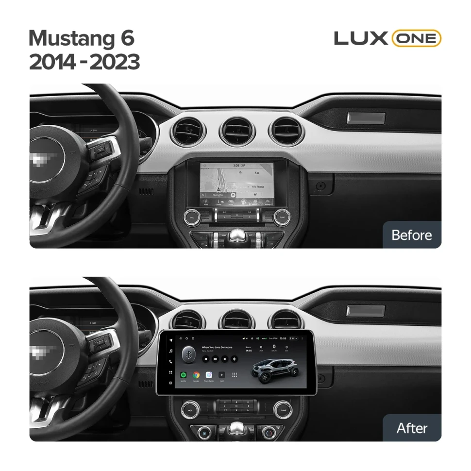 Переходная рамка Ford Mustang 6 S550 (2014-2023) (12,3")