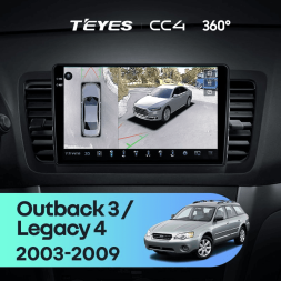 Штатная магнитола Teyes CC4 360 6/64 Subaru Legacy 4 (2003-2009)