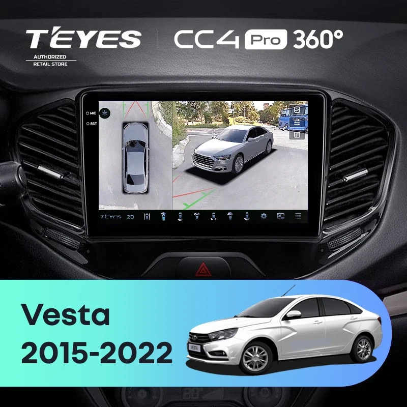 Штатная магнитола Teyes CC4 Pro 360 12/256 Lada Vesta Cross Sport (2015-2022) F1
