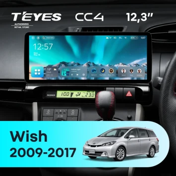 Штатная магнитола Teyes CC4 12.3" 6/64 Toyota Wish 2 XE20 (2009-2017)