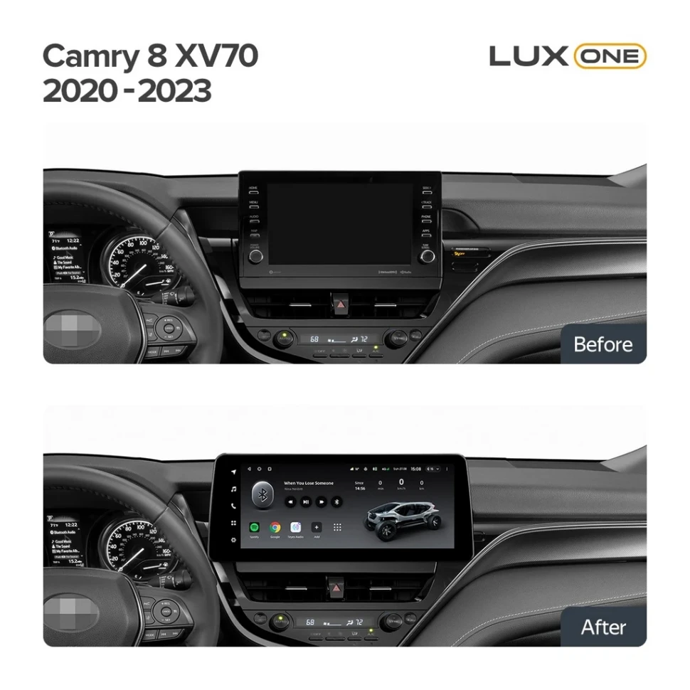 Переходная рамка Toyota Camry 8 XV 70 (2020-2023) (12,3")