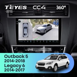 Штатная магнитола Teyes CC4 360 6/64 Subaru Legacy 6 (2014-2017)