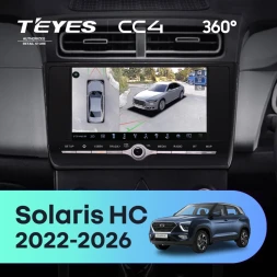Штатная магнитола Teyes CC4 360 8/128 Solaris HC (2022-2026) с кнопками