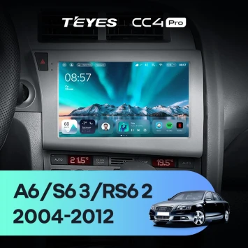 Штатная магнитола Teyes CC4 Pro 8/128 Audi S6 3 (2006-2011)