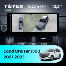 Штатная магнитола Teyes CC4 12.3" 360 8/128 Toyota Land Cruiser J300 300 (2021-2023) F1