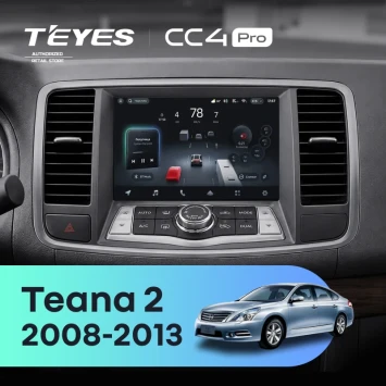 Штатная магнитола Teyes CC4 Pro 12/256 Nissan Teana 2 J32 (2008-2013) F2 Тип-A
