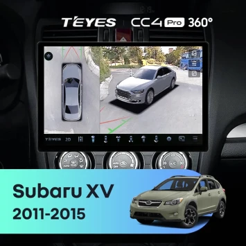 Штатная магнитола Teyes CC4 Pro 360 12/256 Subaru XV (2011-2015) Тип-A (13")