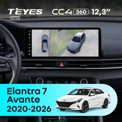 Штатная магнитола Teyes CC4 12.3" 360 6/64 Hyundai Elantra 7 (2020-2026)