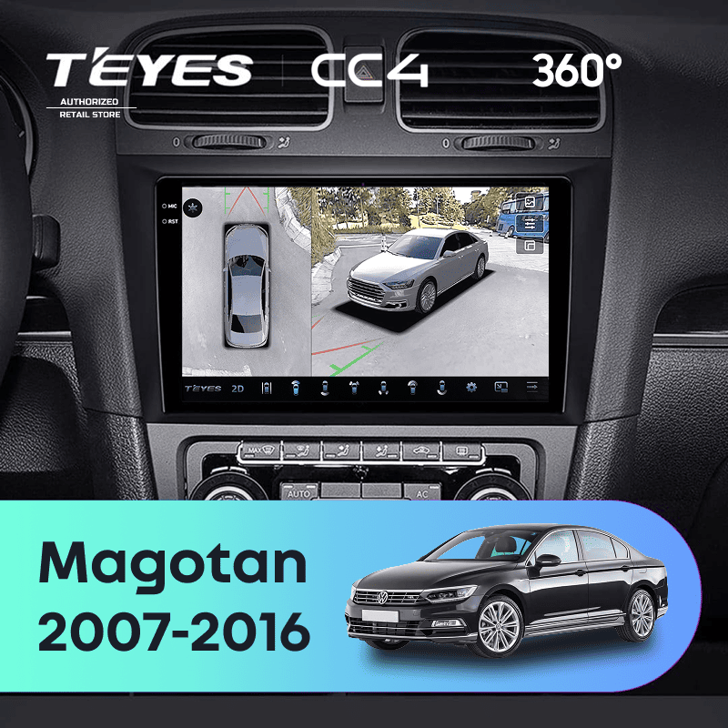 Штатная магнитола Teyes CC4 360 6/64 Volkswagen Magotan (2007-2016)
