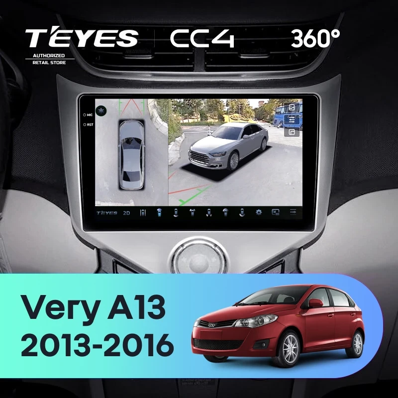 Штатная магнитола Teyes CC4 360 6/64 Chery Very A13 (2013-2016) F1