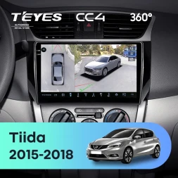 Штатная магнитола Teyes CC4 360 8/128 Nissan Tiida C13 (2015-2018)