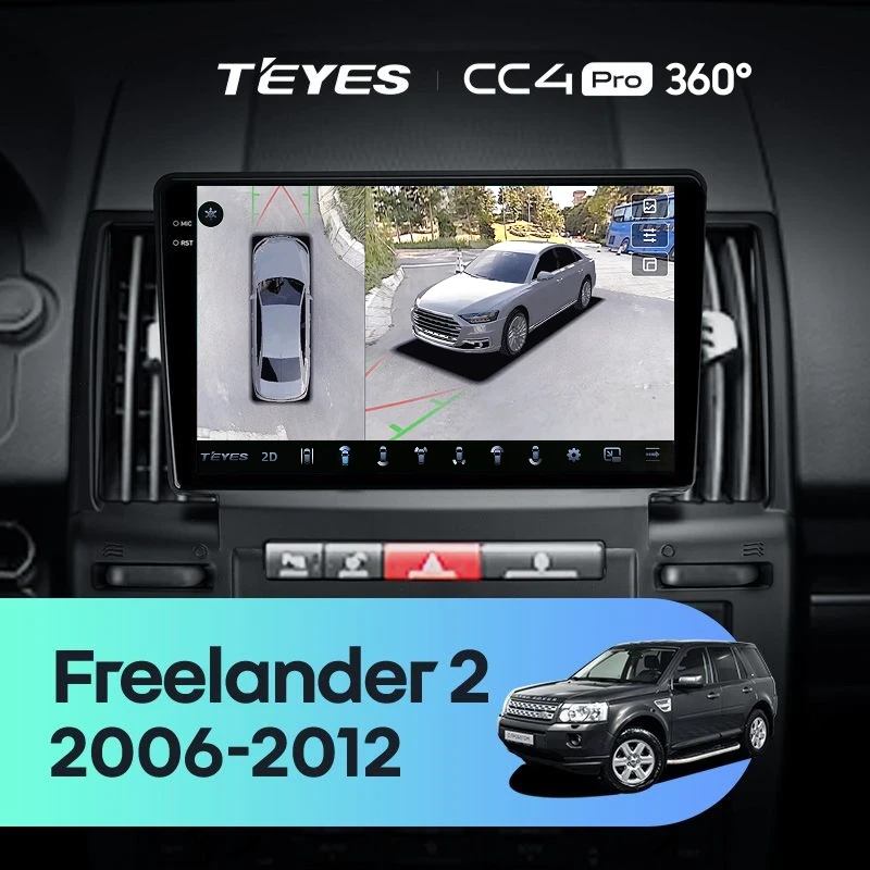 Штатная магнитола Teyes CC4 Pro 360 8/128 Land Rover Freelander 2 (2006-2012)