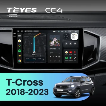Штатная магнитола Teyes CC4 6/64 Volkswagen T-Cross (2018-2023)