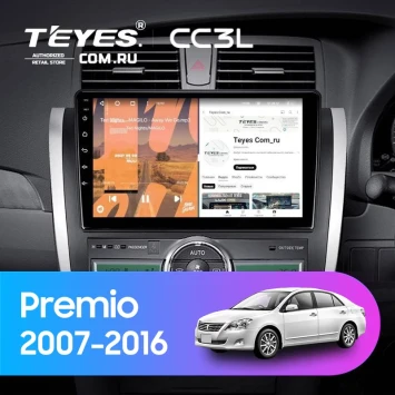 Штатная магнитола Teyes CC3L 4/32 Toyota Premio (T260) (2007-2016) Правый руль