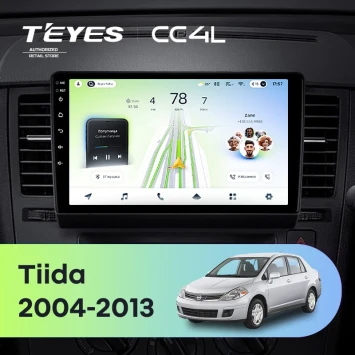 Штатная магнитола Teyes CC4L 6/64 с DTS Nissan Tiida C11 (2004-2013) F2