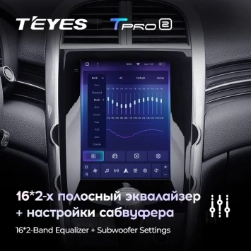 Штатная магнитола Tesla style Teyes TPRO 2 4/64 Chevrolet Malibu 8 (2012-2015) F1