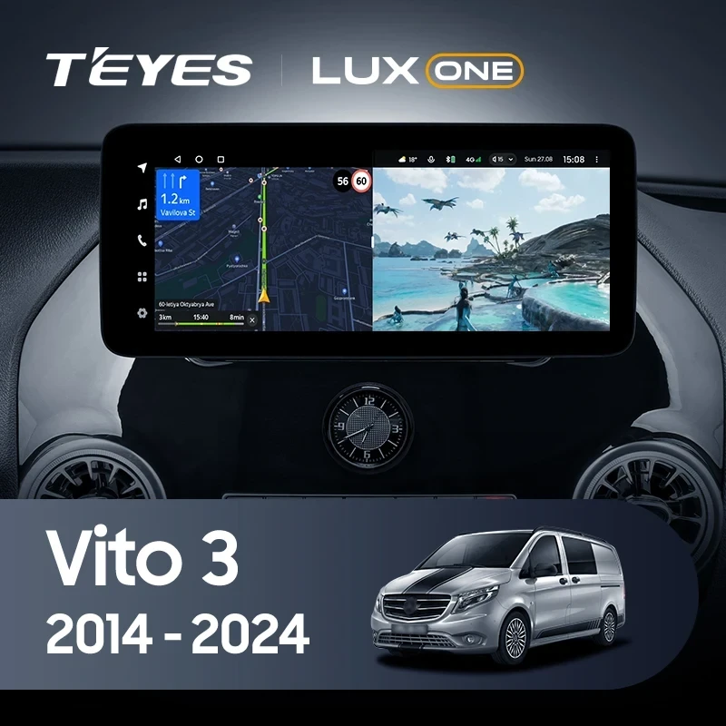 Штатная магнитола Teyes LUX ONE 360 6/128 Mercedes-Benz Vito 3 W447 (2014-2024)
