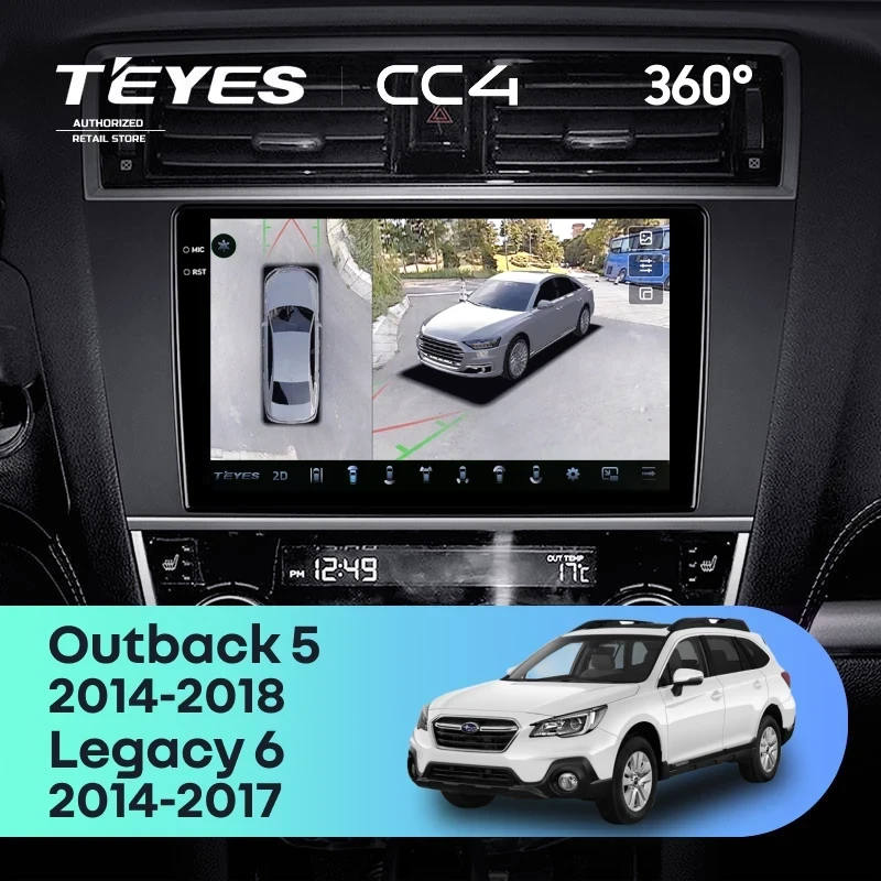 Штатная магнитола Teyes CC4 360 6/64 Subaru Outback 5 (2014-2018)
