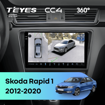 Штатная магнитола Teyes CC4 360 6/64 Skoda Rapid 1 (2012-2020) F2