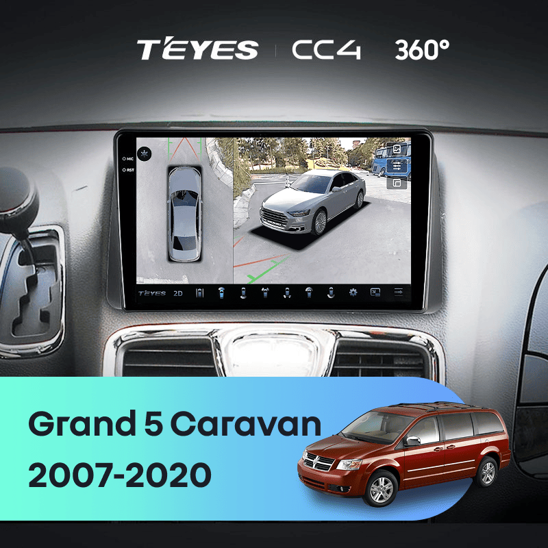 Штатная магнитола Teyes CC4 360 8/128 Dodge Grand 5 Caravan (2007-2020)