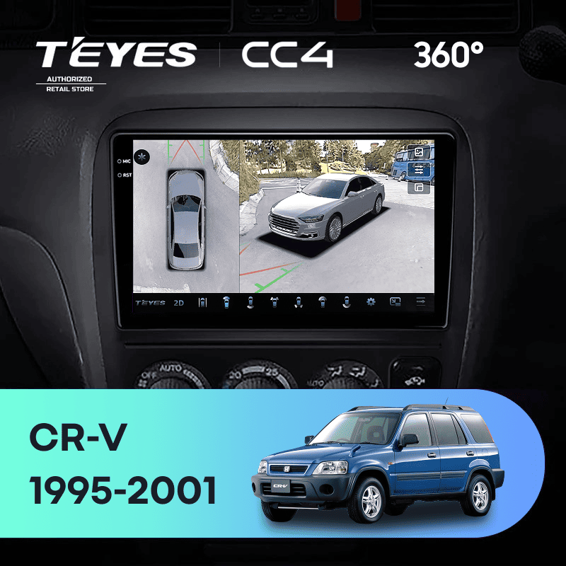 Штатная магнитола Teyes CC4 360 8/128 Honda CR-V (1995-2001)