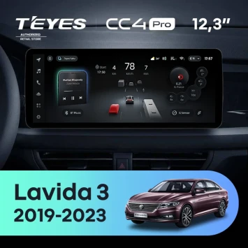 Штатная магнитола Teyes CC4 Pro 12.3" 12/256 Volkswagen Lavida 3 (2019-2023) F2