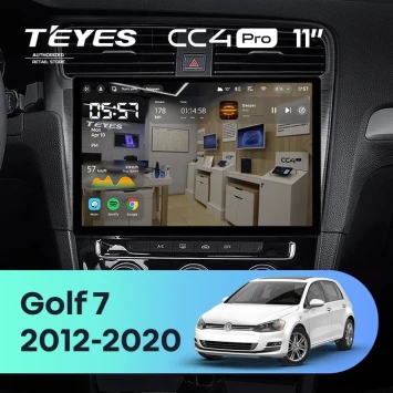 Штатная магнитола Teyes CC4 Pro 8/128 Volkswagen Golf 7 MK7 (2012-2020) F1 (11")
