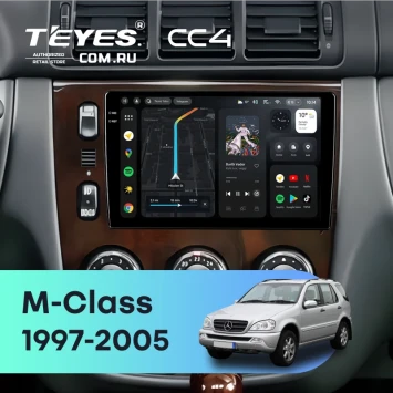 Штатная магнитола Teyes CC4 8/128 Mercedes ML W163 (1997-2005) (дерево)