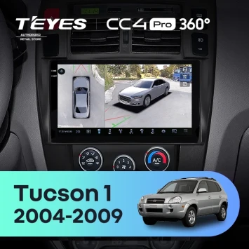 Штатная магнитола Teyes CC4 Pro 360 12/256 Hyundai Tucson 1 (2004-2009) F2