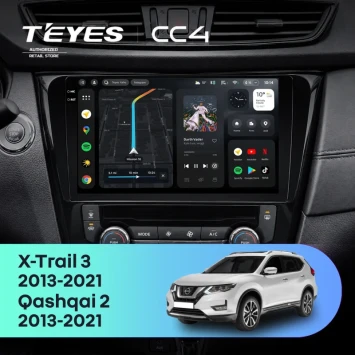 Штатная магнитола Teyes CC4 8/128 Nissan Qashqai 2 (2013-2021) F2 климат контроль Тип-C