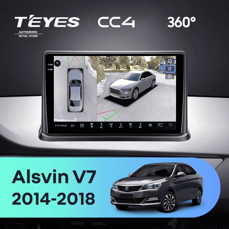 Штатная магнитола Teyes CC4 360 6/64 Changan Alsvin V7 (2014-2018)