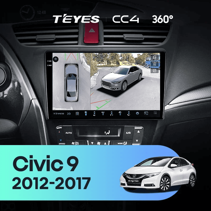 Штатная магнитола Teyes CC4 360 6/64 Honda Civic 9 FK FB (2012-2017)