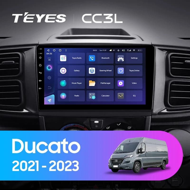 Штатная магнитола Teyes CC3L 4/32 Fiat Ducato Van L3H2 (2021-2023)