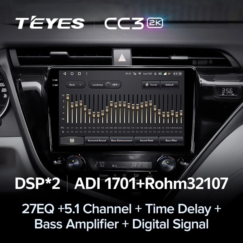 Штатная магнитола Teyes CC3 2K 4/64 Toyota Camry 8 XV 70 (2017-2020) F1